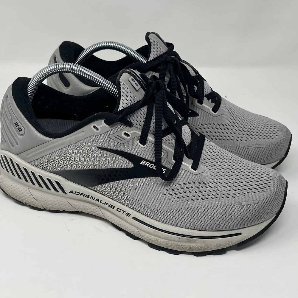 Brooks Adrenaline GTS 22 Men's Running Shoes‎ Size 8 (4E) Wide Gray/Black